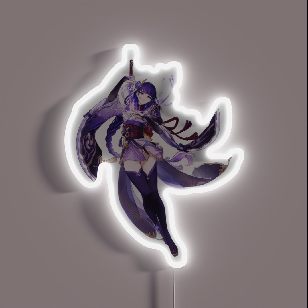 Raiden Shogun RGB Neon Sign Raiden Shogun RGB Neon Sign