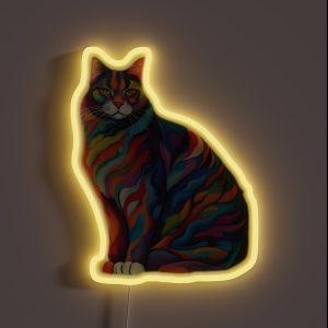 Rainbow Cat RGB Neon Sign Rainbow Cat RGB Neon Sign