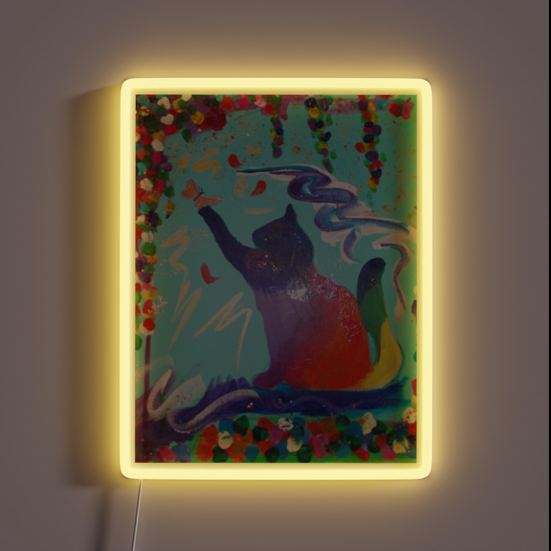 Rainbow Cat RGB Neon Sign Rainbow Cat RGB Neon Sign