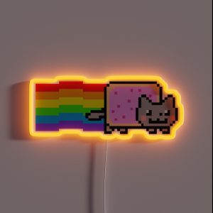 Rainbow Cat RGB Neon Sign