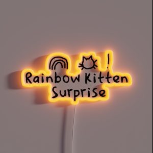 Rainbow Kitten Surprise RGB Neon Sign Rainbow Kitten Surprise RGB Neon Sign
