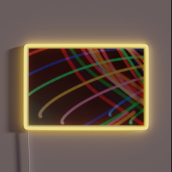 Rainbow Light Trails RGB Neon Sign