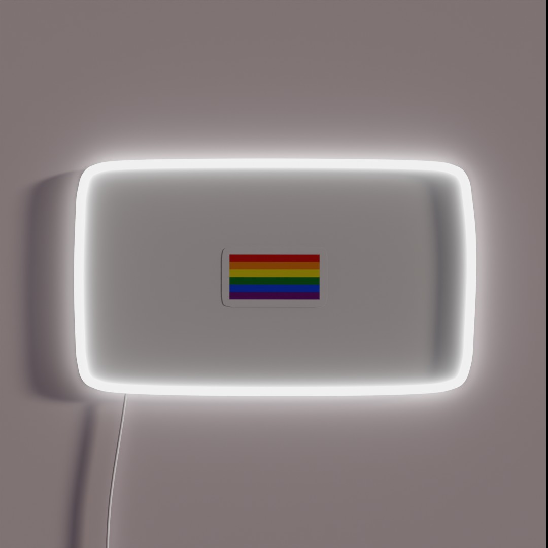Rainbow Pride Flag RGB Neon Sign Rainbow Pride Flag RGB Neon Sign