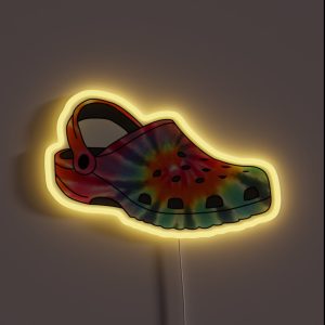 Rainbow Tie Dye Crocs RGB Neon Sign Rainbow Tie Dye Crocs RGB Neon Sign