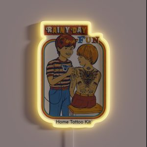 Rainy Day Fun RGB Neon Sign