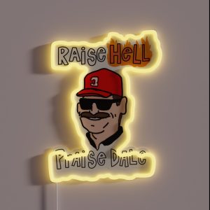 Raise Hell Praise Dale RGB Neon Sign Raise Hell Praise Dale RGB Neon Sign