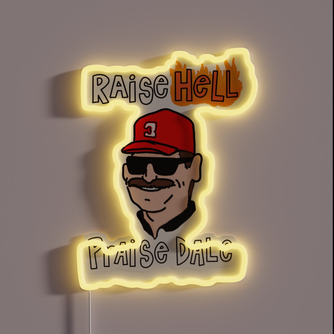 Raise Hell Praise Dale RGB Neon Sign Raise Hell Praise Dale RGB Neon Sign