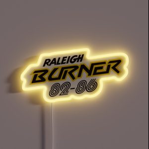 Raleigh Burner 82 86 RGB Neon Sign
