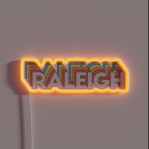 Raleigh North Carolina RGB Neon Sign
