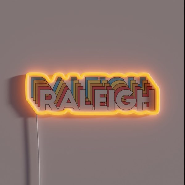 Raleigh North Carolina RGB Neon Sign