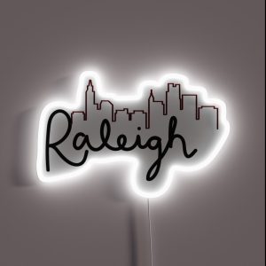 Raleigh Skyline RGB Neon Sign