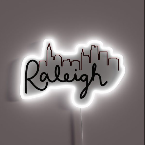 Raleigh Skyline RGB Neon Sign
