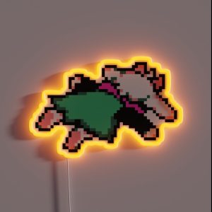 Ralsei Splat RGB Neon Sign