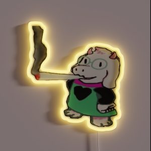 Ralsei Weed RGB Neon Sign