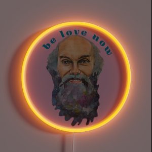 Ram Dass Be LOVE Now Lavender RGB Neon Sign