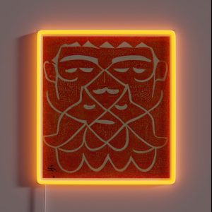 Ram Dass Yantra Lithograph Powerful RGB Neon Sign