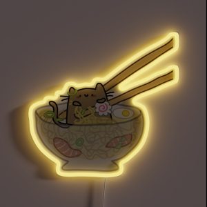 Ramen Cat RGB Neon Sign
