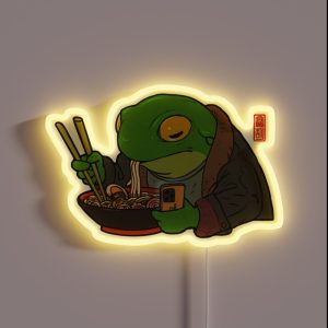 Ramen Lover Frog RGB Neon Sign
