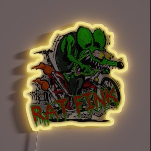 Rat Angry RGB Neon Sign