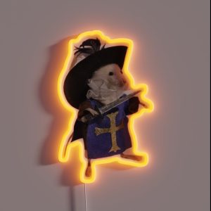 Rat Knight RGB Neon Sign