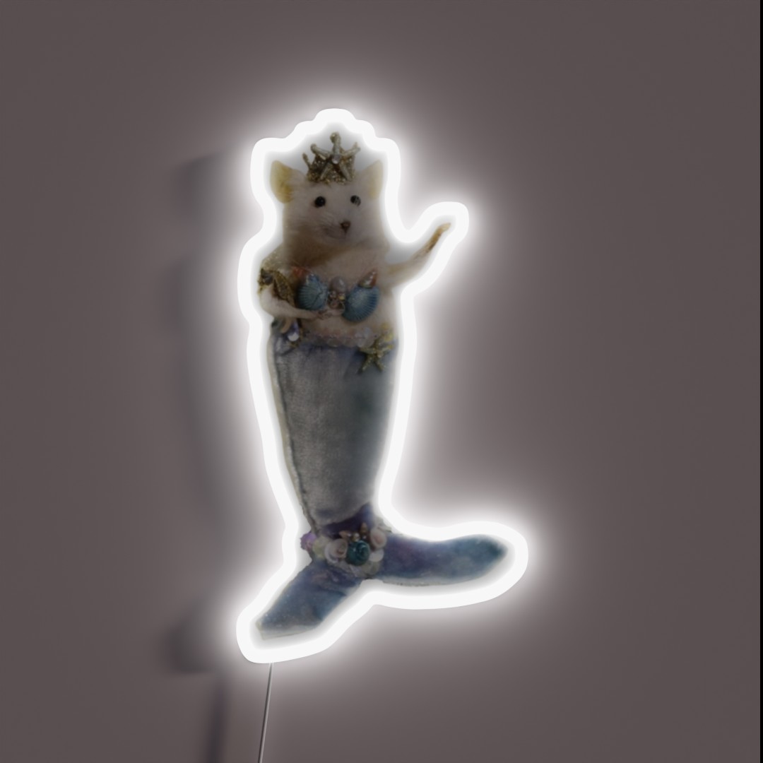 Rat Mermaid RGB Neon Sign Rat Mermaid RGB Neon Sign