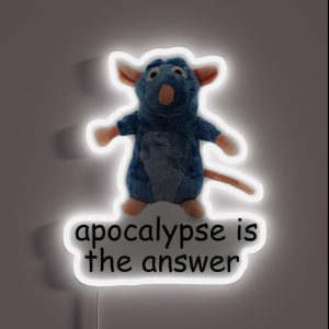 Ratatuille Cursed Meme RGB Neon Sign