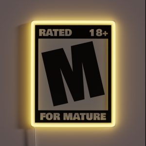 Rated M For Mature RGB Neon Sign