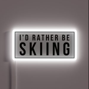 Rather Be Skiing RGB Neon Sign