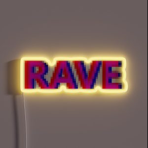 Rave Mask Rave Face Mask RGB Neon Sign