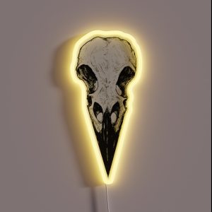 Raven Skull RGB Neon Sign