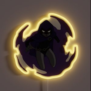 Raven Teen Titans Portal RGB Neon Sign