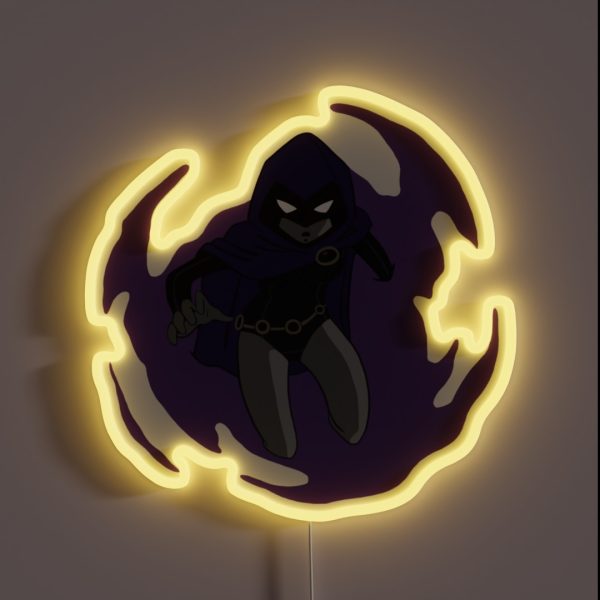 Raven Teen Titans Portal RGB Neon Sign