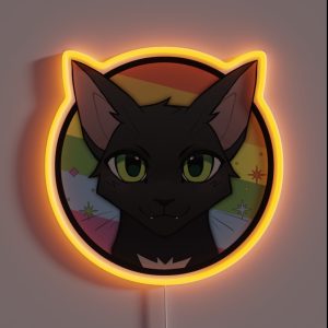 Ravenpaw Gay Pride RGB Neon Sign
