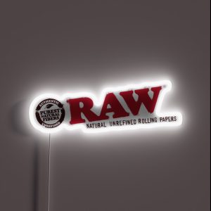 RAW Logo RGB Neon Sign