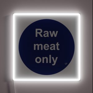 Raw Meat Only Double Entendre RGB Neon Sign Raw Meat Only Double Entendre RGB Neon Sign
