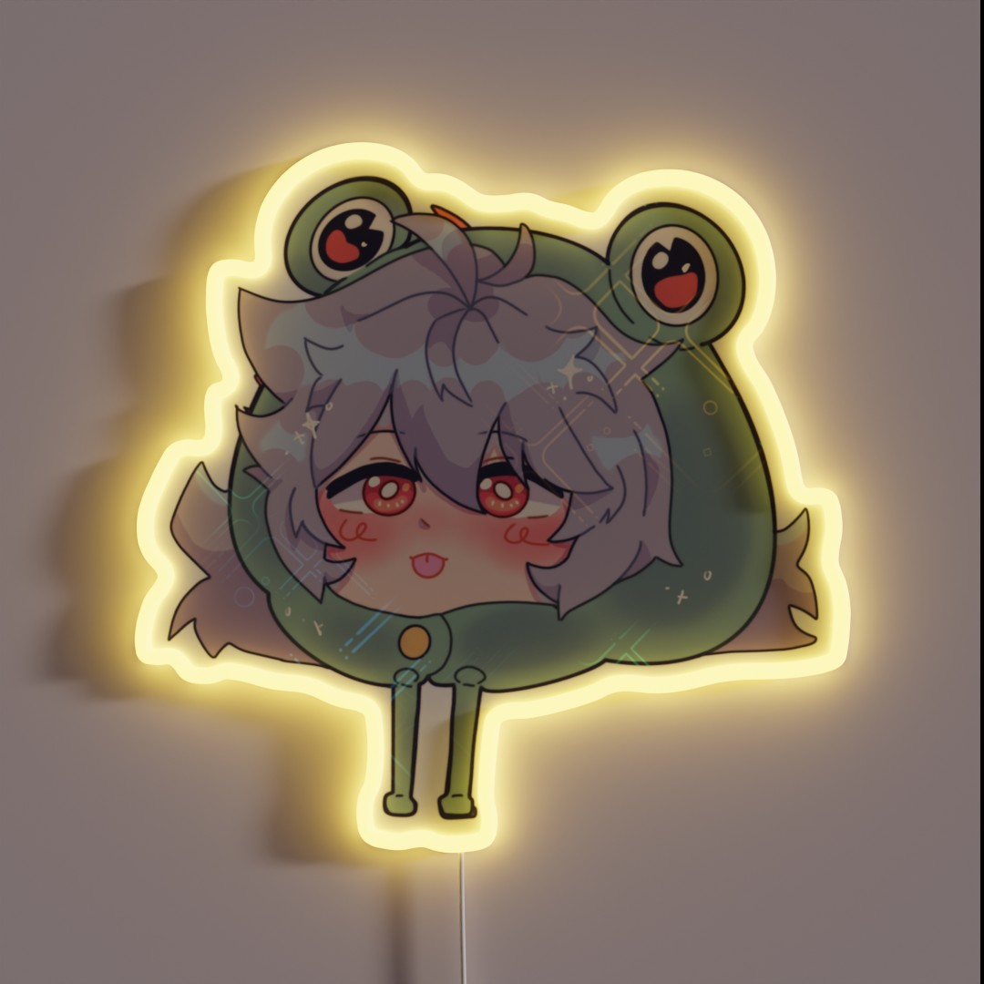 Razor Froggy Hat RGB Neon Sign Razor Froggy Hat RGB Neon Sign