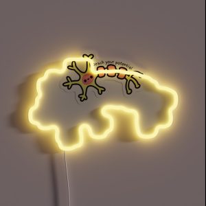 Reach Your Potential Cute Neuron Psychology RGB Neon Sign