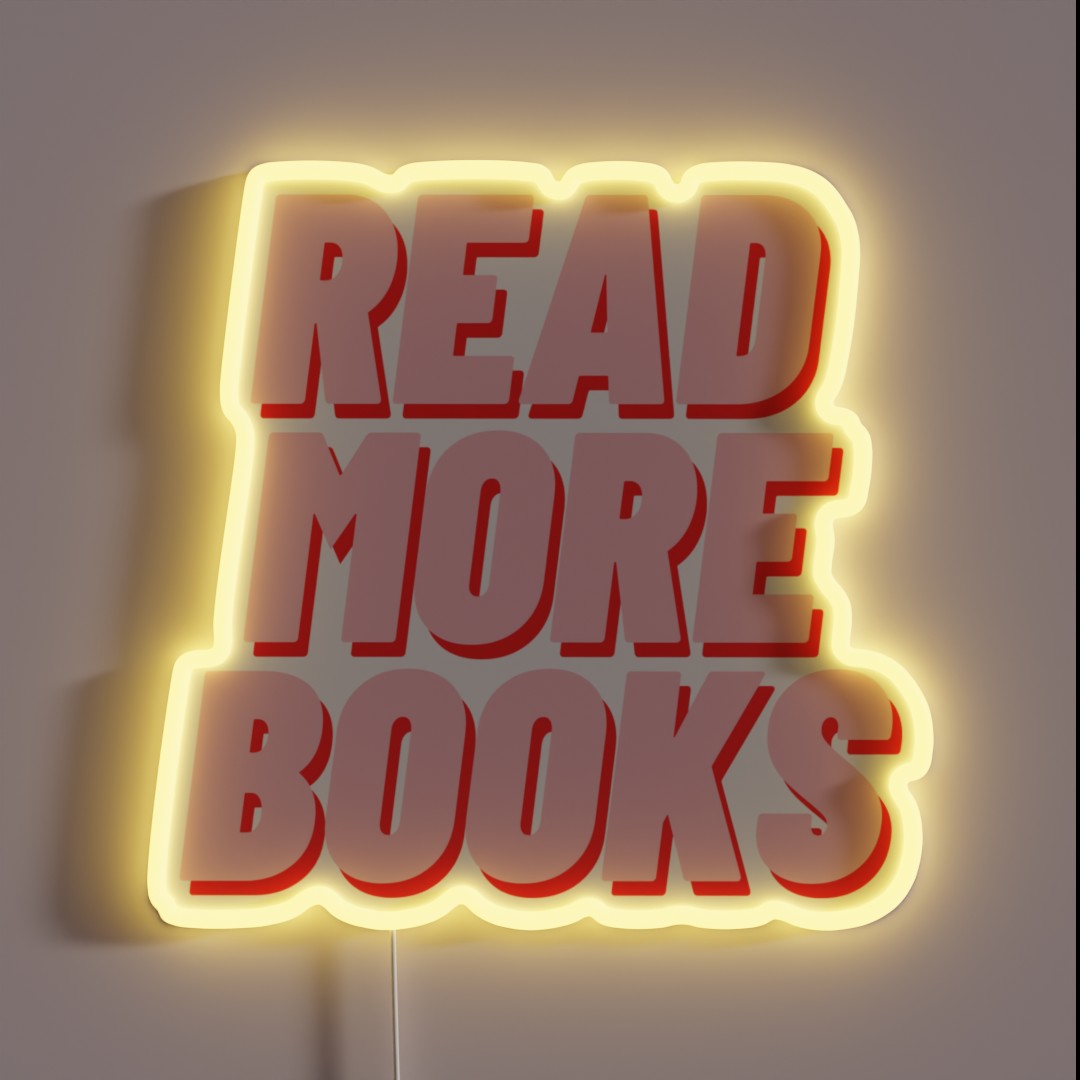READ MORE BOOKS RGB Neon Sign READ MORE BOOKS RGB Neon Sign