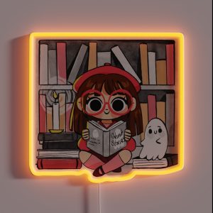 Reading Ghost Stories RGB Neon Sign