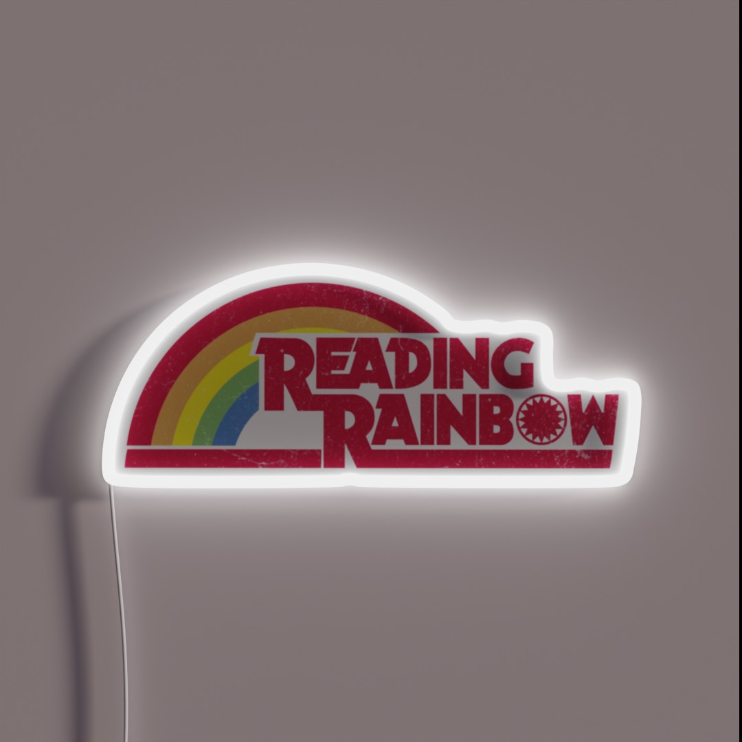 Reading Rainbow RGB Neon Sign Reading Rainbow RGB Neon Sign