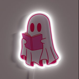 Reading Sheet Ghost RGB Neon Sign