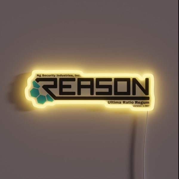 REASON Logo RGB Neon Sign
