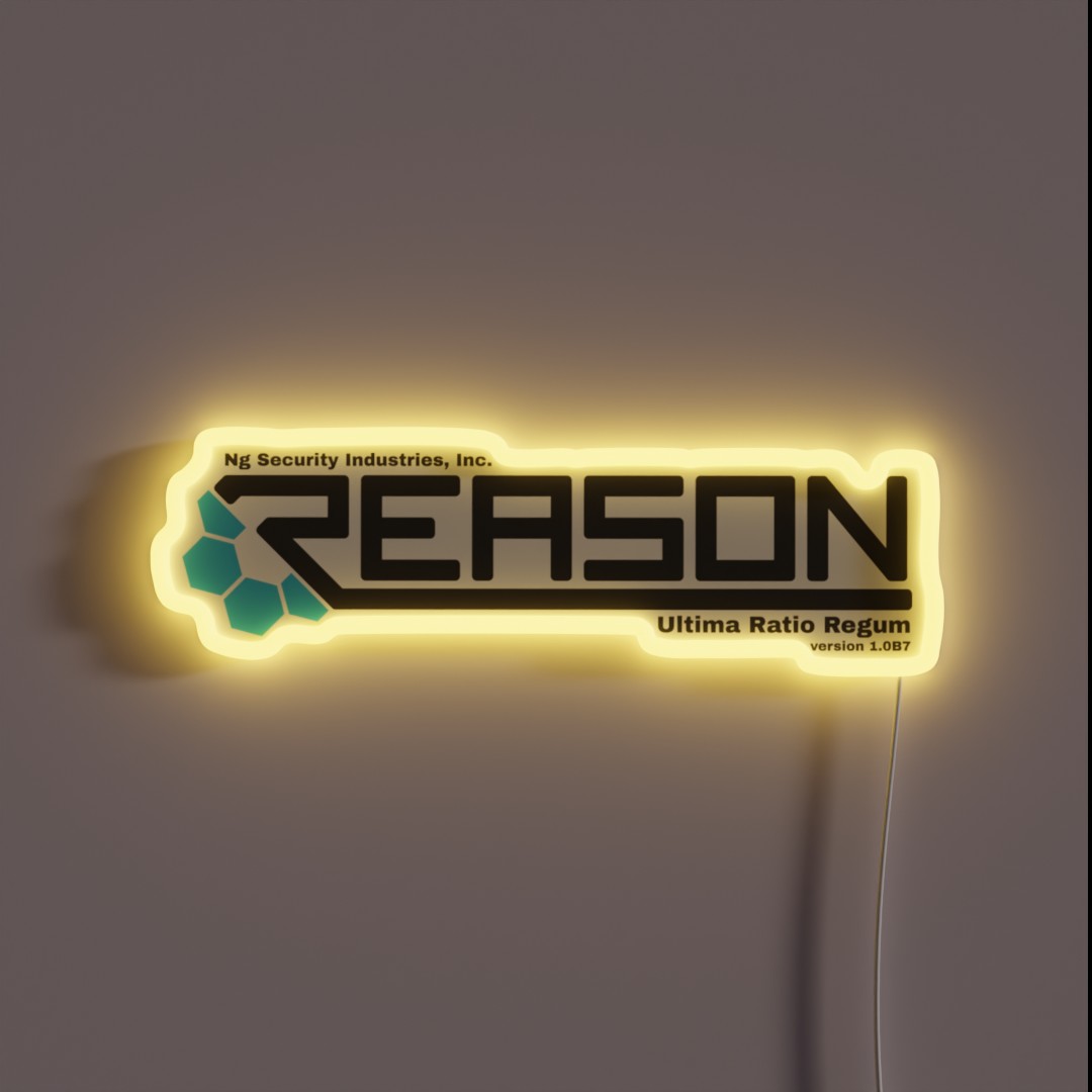 REASON Logo RGB Neon Sign REASON Logo RGB Neon Sign