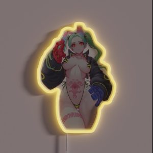 Rebecca In A Swimsuit Cyberpunk Edgerunners Anime RGB Neon Sign