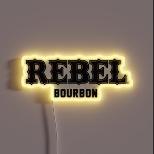 Rebel Bourbon Logo RGB Neon Sign Rebel Bourbon Logo RGB Neon Sign