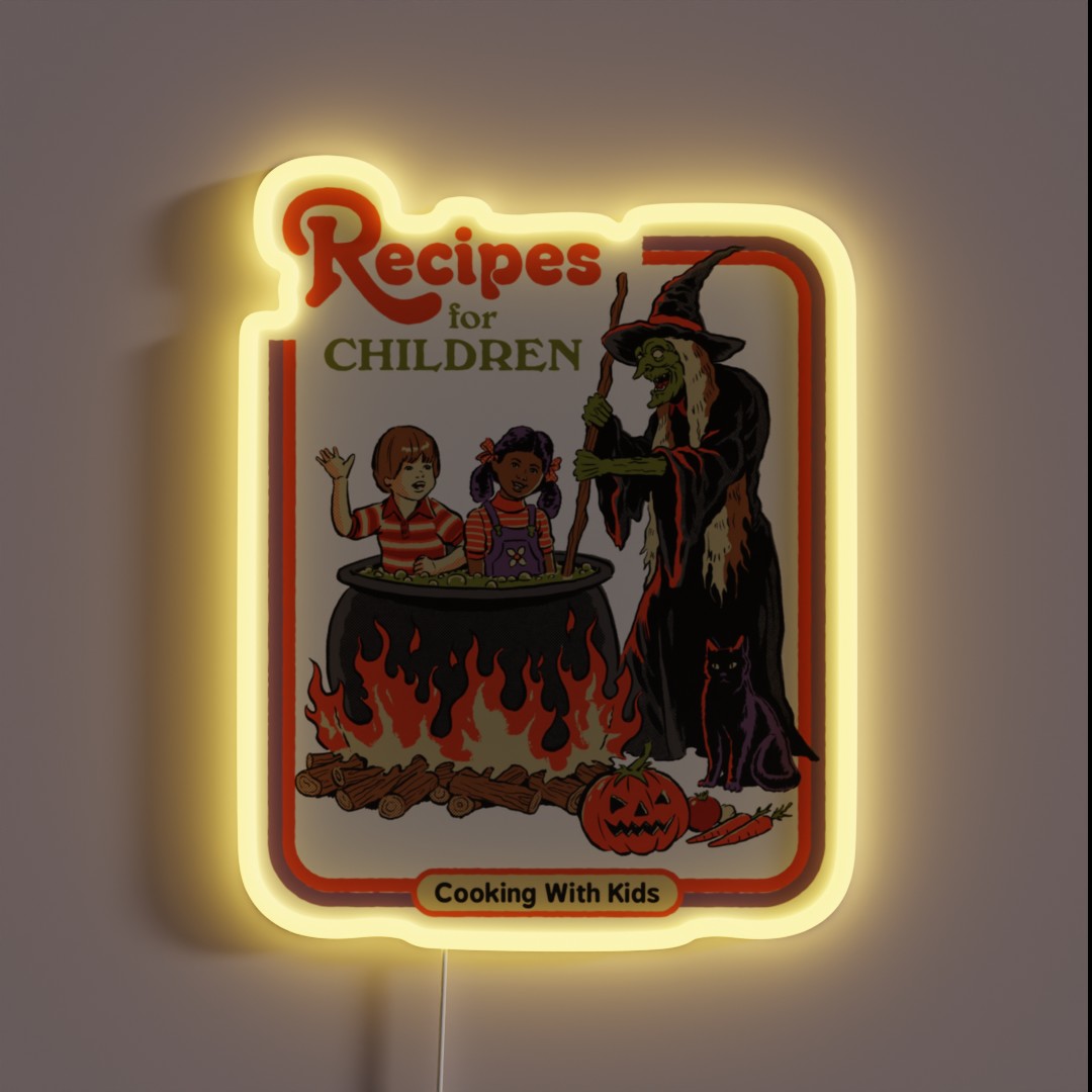 Recipes For Children RGB Neon Sign Recipes For Children RGB Neon Sign