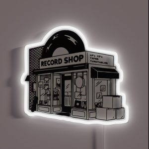 Record Shop RGB Neon Sign