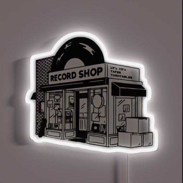 Record Shop RGB Neon Sign