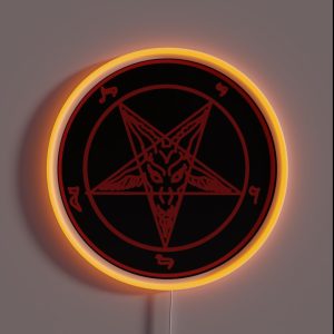 Red Baphomet RGB Neon Sign