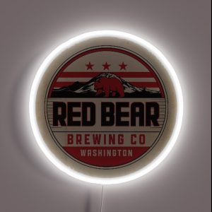 Red Bear Brewing Company RGB Neon Sign